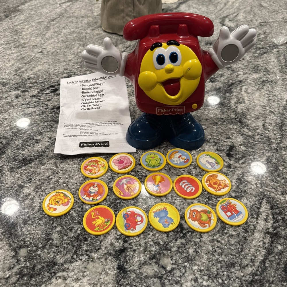 1994 Hold the Phone Game by Fisher Price Complete 16 Coins And Manuel Works